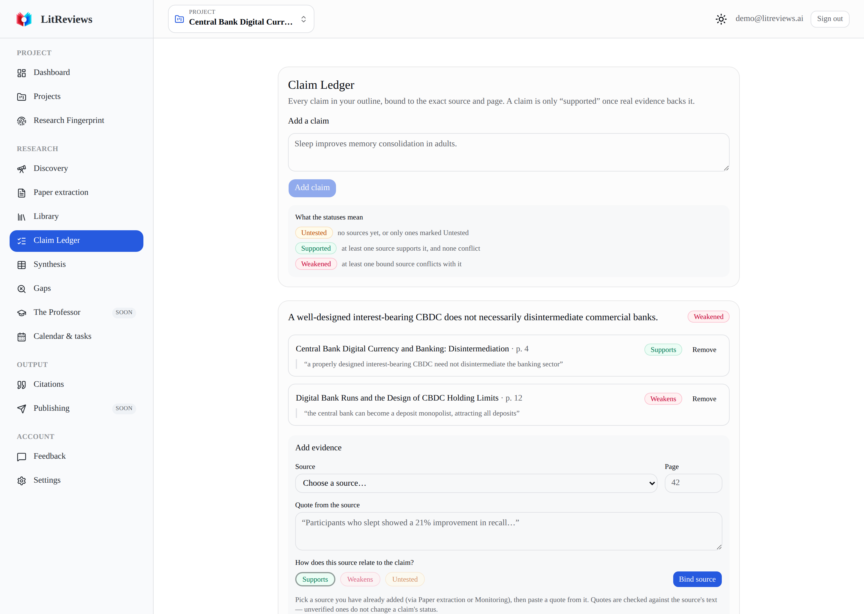 Claim Ledger