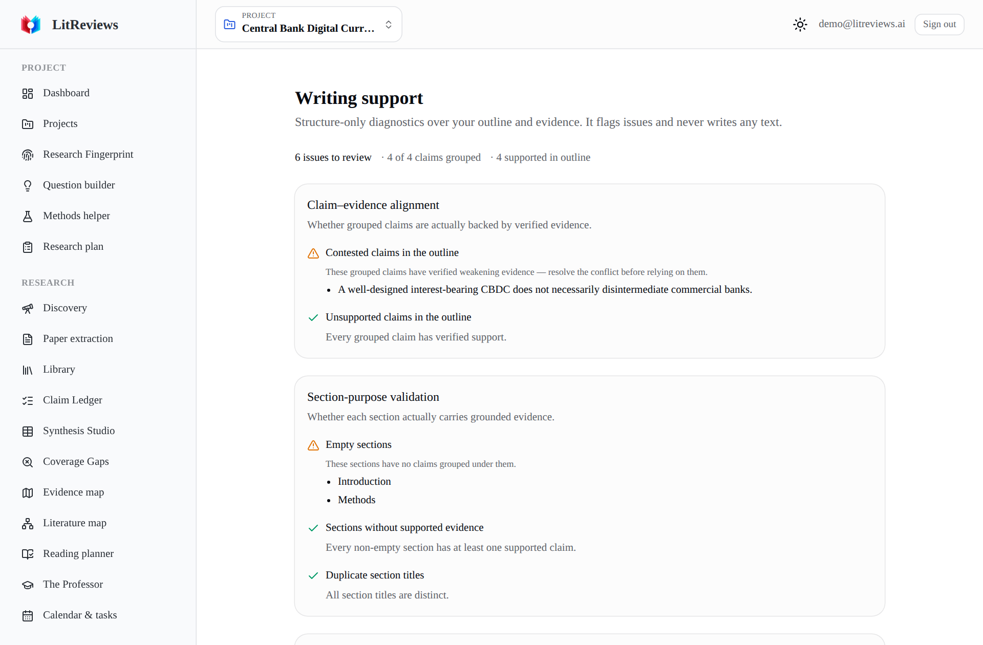 Writing support